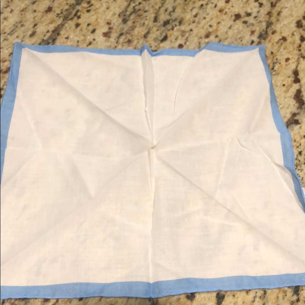 Cotton pocket square made in Italy; new was $45